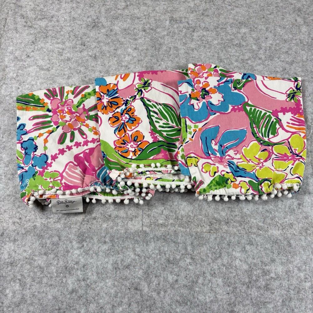 Lily Pulitzer Bright Floral Multicolor Napkin - Set Of 3 - 2019 Target Exclusive